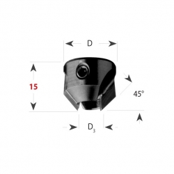 CMT 316 Záhlbník HW pre vrták - D=20 d=10 L