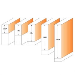 CMT C906 Orezávacia fréza, rovné zuby - D12,7x25,4 B12,7 S=8 HM