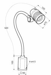 LED pracovná lampa WBL 3