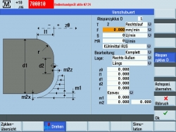 Siemens Manual Machine Plus (MM+) jednoduché ovládanie cyklu