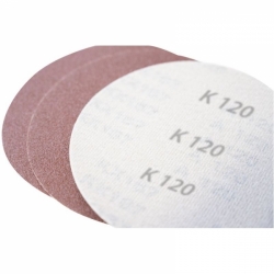 Brúsny papier s adaptérom 150 mm K60, K80, K120, K240, 13-dielna sada