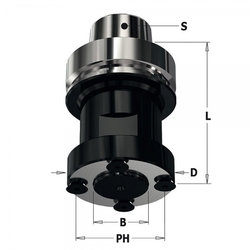 IGM C183.420 Pílová upínacia hlava s HSK-63F - D59 d30 L78mm