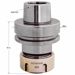 IGM Upínacia hlava HSK F63 ER32 pre CNC Pravo-Ľavotočivá