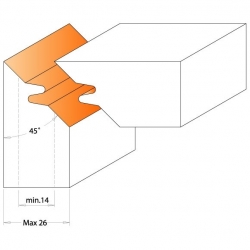 CMT Nôž pre C694011 - pár žiletiek 43x23x2mm