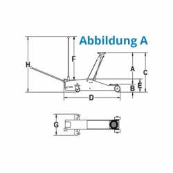 Pojazdný hydraulický zdvihák GRH 2/330 I 2 t